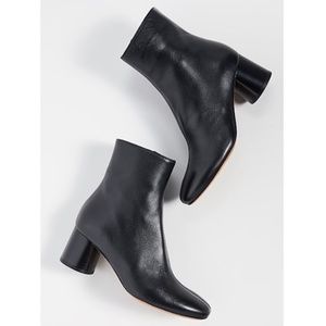 Vince Tasha-2 Black Leather Boots Booties Size 10
